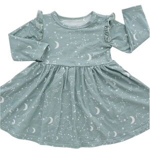 Kids Celestial Green Dress